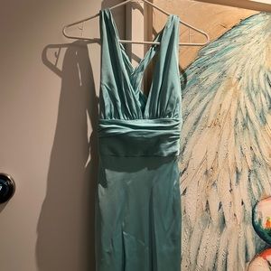 Worn Once ! Powder Blue Nicole Miller Gown size 2